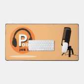 スタイリッシュデザイン、ポッドキャスター、ポッドキャスト デスクマット (キーボード&マウス)