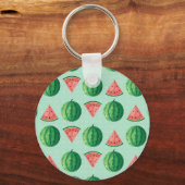 スタイリッシュトレンディーウオータカラースイカ キーホルダー (正面)