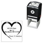 スタイリッシュトレンディーカップルハート差出人住所 セルフインキングスタンプ (インサイチュ)