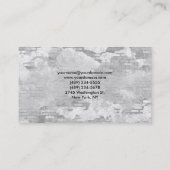 スタイリッシュトレンディーグレーウォールプロフェッショナルモダン 名刺 (裏面)
