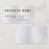 スタイリッシュトレンディーグレーライトマネージャの名刺 名刺 (正面/裏面)