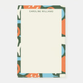 スタイリッシュトレンディーパターン抽象芸術モノグラム名 ポストイット (正面)