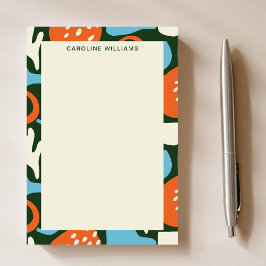 スタイリッシュトレンディーパターン抽象芸術モノグラム名 ポストイット