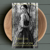 スタイリッシュトレンディーフォトブラック&ホワイトフォトグラファー 名刺