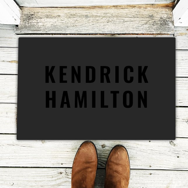 スタイリッシュトレンディーブラックアウトモダンミニマシンプルリスト ドアマット (クリエイターアップロード済み)