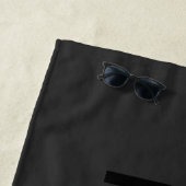 スタイリッシュトレンディーブラックアウトモダンミニマシンプルリスト ビーチタオル (インサイチュ)