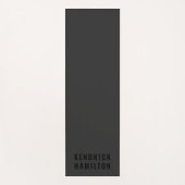 スタイリッシュトレンディーブラックアウトモダンミニマシンプルリスト ヨガマット (正面)