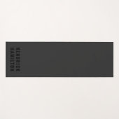 スタイリッシュトレンディーブラックアウトモダンミニマシンプルリスト ヨガマット (正面(横))