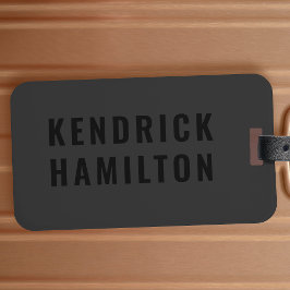 スタイリッシュトレンディーブラックアウトモダンミニマシンプルリスト ラゲッジタグ