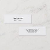 スタイリッシュトレンディーホワ魅力的イト スキニー名刺 (正面/裏面)