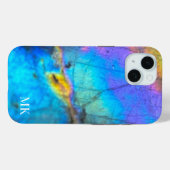 スタイリッシュトレンディーモダンカラフルイニシャルモノグラム Case-Mate iPhoneケース (裏面 (横))