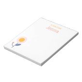 スタイリッシュトレンディーモダンフローラ「メモからのメモ」 ノートパッド (回転)