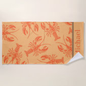 スタイリッシュトレンディーモダン ビーチタオル (正面)