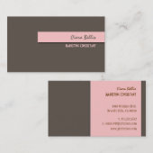 スタイリッシュトレンディーレトロ色の名刺 名刺 (正面/裏面)