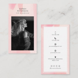 スタイリッシュトレンディー抽象芸術写真 名刺