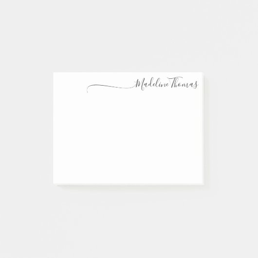 スタイリッシュトレンディー書名ブラック ポストイット (正面)