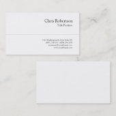 スタイリッシュトレンディー白黒魅力的名刺 名刺 (正面/裏面)