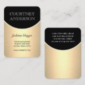 スタイリッシュトレンディー 名刺 (正面/裏面)