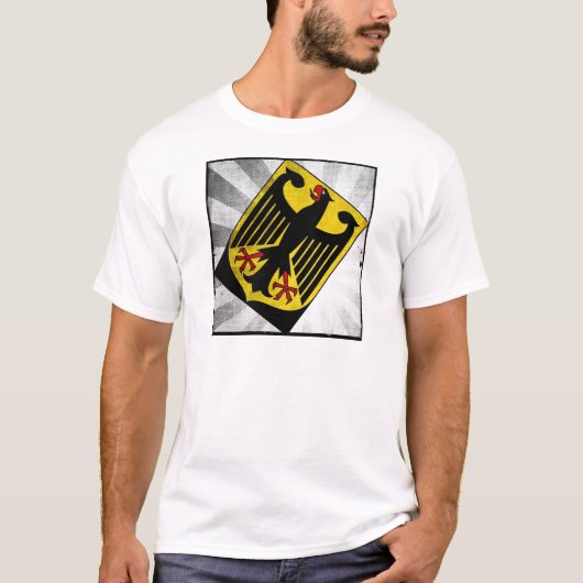 スタイリッシュドイツ国章 Tシャツ (正面)