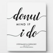 スタイリッシュドーナッもしトマインドハート結婚式の引き出物 フォトプラーク (正面)