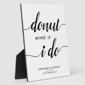 スタイリッシュドーナッもしトマインドハート結婚式の引き出物 フォトプラーク (側面)