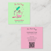 スタイリッシュネイリスト名刺セット スクエア名刺