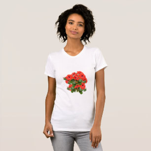 スタイリッシュハイビスカス開花フローラグリーンリーガーデンおもしろい Tシャツ