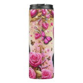 スタイリッシュハート眼鏡のゼブラ タンブラー (裏面)