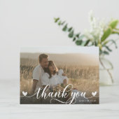 スタイリッシュハート結婚サンキューカード サンキューカード (スタンド正面)