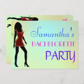 スタイリッシュバチェロレッテ/ヘンズナイト招待状 招待状 (正面/裏面)