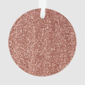 スタイリッシュバラガーリー金ゴールドグリッターレオパードモノグラム オーナメント (裏面)