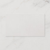 スタイリッシュバラフェイク金ゴールドシークインズリネンおもしろいトレンディー 名刺 (裏面)