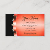 スタイリッシュバラ金ゴールドのブラックジュエリーダイヤモンドへの影響 名刺 (裏面)