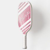 スタイリッシュバラ金ゴールドグリッタースクリプト名 ピックルボールラケット (左)