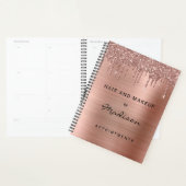 スタイリッシュバラ金ゴールドグリッタードリップアポイントメント プランナー手帳 (ディスプレー)