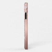 スタイリッシュバラ金ゴールドグリッタードリップメタルモノグラムの Case-Mate iPhoneケース (裏面/右)