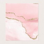 スタイリッシュバラ金ゴールドグリッターメイクアップ及びヘアサロン 名刺 (内部フラット)