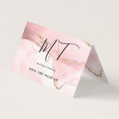 スタイリッシュバラ金ゴールドグリッターメイクアップ及びヘアサロン 名刺 (正面)