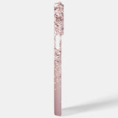 スタイリッシュバラ金ゴールドグリッターモノグラム名スクリプト Case-Mate iPhoneケース (裏面 / 右)