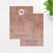 スタイリッシュバラ金ゴールドフェイクグリッターイヤリング表示 (デスク)