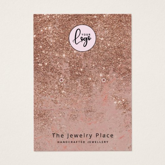 スタイリッシュバラ金ゴールドフェイクグリッターイヤリング表示 (正面)