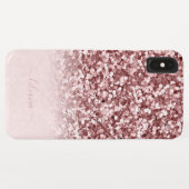 スタイリッシュバラ金ゴールドフェイクグリッターChic名 Case-Mate iPhoneケース (裏面(横))