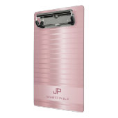 スタイリッシュバラ金ゴールドモノグラムのテンプレート ミニクリップボード (アングル2)