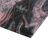 スタイリッシュバラ金ゴールド抽象芸術脱色デザイン カッティングボード (角)