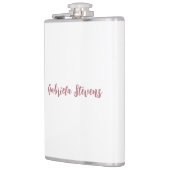 スタイリッシュバラ金ゴールド書名白 フラスク (左)