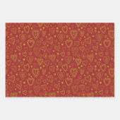 スタイリッシュバレンタインデー ラッピングペーパーシート (正面2)