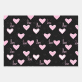 スタイリッシュバレンタインデー ラッピングペーパーシート (正面)