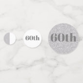 スタイリッシュパーソナライズされたかわいらし生誕紙吹雪60日 コンフェッティ (裏面)