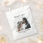 スタイリッシュパーソナライズされたカスタム写真ロマン結婚ツ フェイバーバッグ (クリップ留めされた状態)