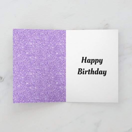 スタイリッシュパーソナライズされたハッピーバースデー カード (内部)